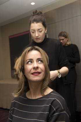 Bettina Cramer in der Beautysuite by PR Sugar auf der Mercedes-Benz Fashion Week Berlin Autumn Winter 2017. Berlin, 18.01.2017 Foto:xF.xKernx xFuturexImage
