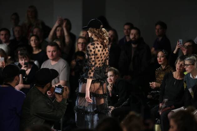 Germany: Steinrohner at the Mercedes-Benz Fashion Week Steinrohner showcases its latest Autumn Winter 2017 Collections in the Kaufhaus Jandorf in the Brunnenstrasse in Berlin-Mitte during the Mercedes-Benz Fashion Week Berlin Autumn Winter 2017 Collections. The photo shows models with the Steinrohner collection on the catwalk.  SimonexKuhlmey