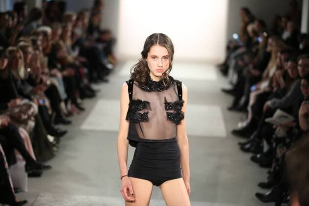 Germany: Steinrohner at the Mercedes-Benz Fashion Week Steinrohner showcases its latest Autumn Winter 2017 Collections in the Kaufhaus Jandorf in the Brunnenstrasse in Berlin-Mitte during the Mercedes-Benz Fashion Week Berlin Autumn Winter 2017 Collections. The photo shows models with the Steinrohner collection on the catwalk.  SimonexKuhlmey
