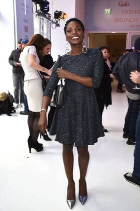 Nikeata Thompson beim Gala Fashion Brunch am 19.01.2017 im Rahmen der Mercedes-Benz Fashion Week Herbst Winter 2017 in Berlin MBFW Fashionweek 2017 Januar in Berlin- Gala Fashion Brunch 