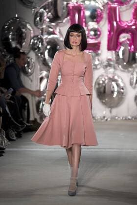 January 17, 2017 - Berlin, Germany - A model runs the runway at the Lena Hoschek fashion show during the Mercedes-Benz Berlin Fashion Week Autumn Winter 2017 in Berlin, Germany on January 17, 2017. Berlin Germany  - ZUMAn230 20170117_zaa_n230_344