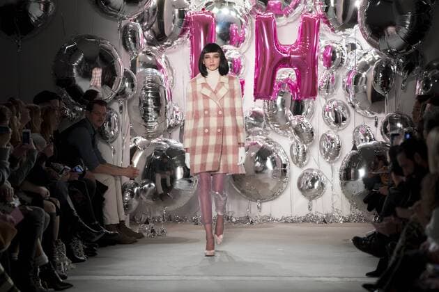 January 17, 2017 - Berlin, Germany - A model runs the runway at the Lena Hoschek fashion show during the Mercedes-Benz Berlin Fashion Week Autumn Winter 2017 in Berlin, Germany on January 17, 2017. Berlin Germany  - ZUMAn230 20170117_zaa_n230_352