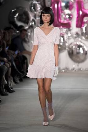 January 17, 2017 - Berlin, Germany - A model runs the runway at the Lena Hoschek fashion show during the Mercedes-Benz Berlin Fashion Week Autumn Winter 2017 in Berlin, Germany on January 17, 2017. Berlin Germany  - ZUMAn230 20170117_zaa_n230_355