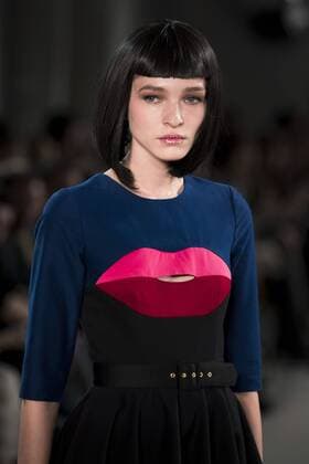 January 17, 2017 - Berlin, Germany - A model runs the runway at the Lena Hoschek fashion show during the Mercedes-Benz Berlin Fashion Week Autumn Winter 2017 in Berlin, Germany on January 17, 2017. Berlin Germany  - ZUMAn230 20170117_zaa_n230_388