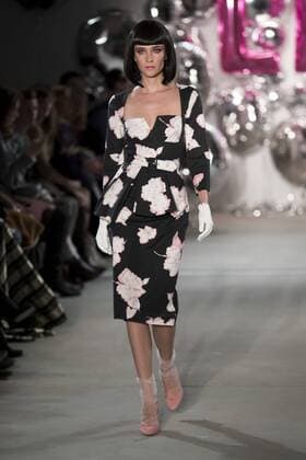 January 17, 2017 - Berlin, Germany - A model runs the runway at the Lena Hoschek fashion show during the Mercedes-Benz Berlin Fashion Week Autumn Winter 2017 in Berlin, Germany on January 17, 2017. Berlin Germany  - ZUMAn230 20170117_zaa_n230_367