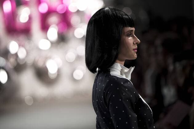 January 17, 2017 - Berlin, Germany - A model runs the runway at the Lena Hoschek fashion show during the Mercedes-Benz Berlin Fashion Week Autumn Winter 2017 in Berlin, Germany on January 17, 2017. Berlin Germany  - ZUMAn230 20170117_zaa_n230_424