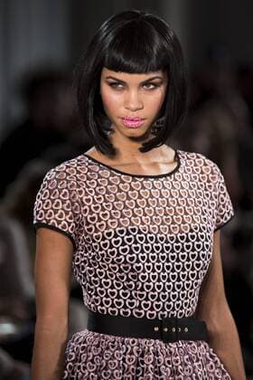 January 17, 2017 - Berlin, Germany - A model runs the runway at the Lena Hoschek fashion show during the Mercedes-Benz Berlin Fashion Week Autumn Winter 2017 in Berlin, Germany on January 17, 2017. Berlin Germany  - ZUMAn230 20170117_zaa_n230_366
