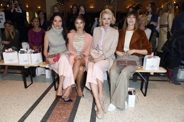 Johanna Klum, Cathy Hummels, Franziska Knuppe und Eva Padberg bei der Marina Hoermanseder Fashion Show auf der Mercedes-Benz Fashion Week Berlin Autumn Winter 2017. Berlin, 19.01.2017 Foto:xF.xKernx xFuturexImage