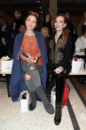 Victoria Swarovski und Mirja du Mont bei der Marina Hoermanseder Fashion Show auf der Mercedes-Benz Fashion Week Berlin Autumn Winter 2017. Berlin, 19.01.2017 Foto:xF.xKernx xFuturexImage
