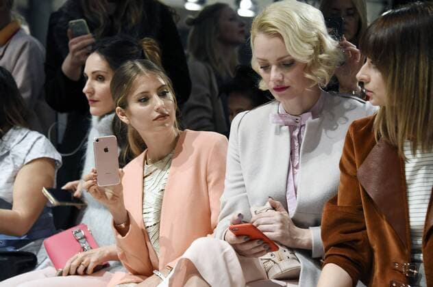 Johanna Klum, Cathy Hummels, Franziska Knuppe und Eva Padberg bei der Marina Hoermanseder Fashion Show auf der Mercedes-Benz Fashion Week Berlin Autumn Winter 2017. Berlin, 19.01.2017 Foto:xF.xKernx xFuturexImage