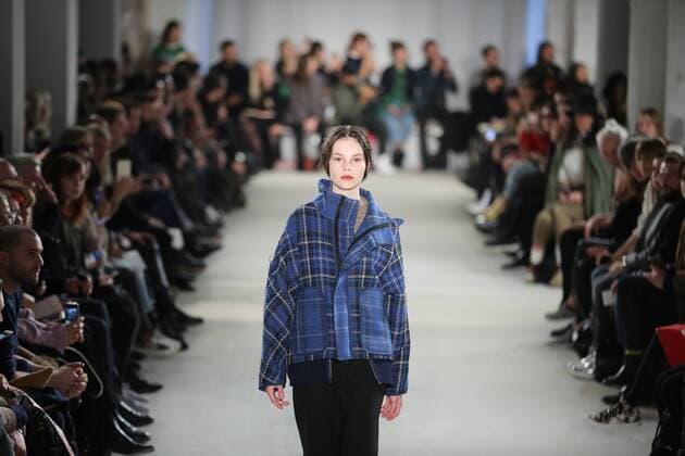 Vladimir Karaleev showcases its latest Autumn Winter 2017 Vladimir Karaleev showcases its latest Autumn Winter 2017 Collections in the Kaufhaus Jandorf in the Brunnenstrasse in Berlin-Mitte during the Mercedes-Benz Fashion Week Berlin Autumn Winter 2017 Collections. The photo shows models with the Vladimir Karaleev collection on the catwalk.  SimonexKuhlmey