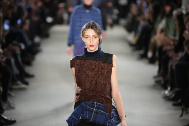 Vladimir Karaleev showcases its latest Autumn Winter 2017 Vladimir Karaleev showcases its latest Autumn Winter 2017 Collections in the Kaufhaus Jandorf in the Brunnenstrasse in Berlin-Mitte during the Mercedes-Benz Fashion Week Berlin Autumn Winter 2017 Collections. The photo shows models with the Vladimir Karaleev collection on the catwalk.  SimonexKuhlmey