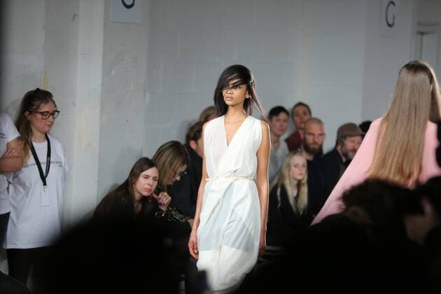 Michael Sonntag showcases 2017 Collections Michael Sonntag showcases its latest Autumn Winter 2017 Collections in the Kaufhaus Jandorf in the Brunnenstrasse in Berlin-Mitte during the Mercedes-Benz Fashion Week Berlin Autumn Winter 2017 Collections. The photo shows models with the Michael Sonntag collection on the catwalk.  SimonexKuhlmey
