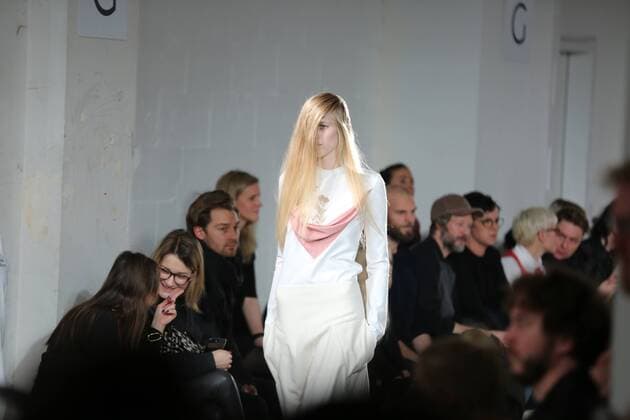 Michael Sonntag showcases 2017 Collections Michael Sonntag showcases its latest Autumn Winter 2017 Collections in the Kaufhaus Jandorf in the Brunnenstrasse in Berlin-Mitte during the Mercedes-Benz Fashion Week Berlin Autumn Winter 2017 Collections. The photo shows models with the Michael Sonntag collection on the catwalk.  SimonexKuhlmey