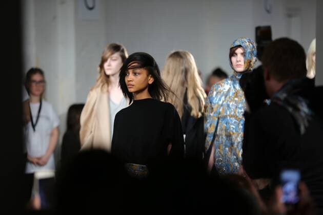 Michael Sonntag showcases 2017 Collections Michael Sonntag showcases its latest Autumn Winter 2017 Collections in the Kaufhaus Jandorf in the Brunnenstrasse in Berlin-Mitte during the Mercedes-Benz Fashion Week Berlin Autumn Winter 2017 Collections. The photo shows models with the Michael Sonntag collection on the catwalk.  SimonexKuhlmey