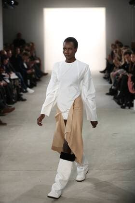Michael Sonntag showcases 2017 Collections Michael Sonntag showcases its latest Autumn Winter 2017 Collections in the Kaufhaus Jandorf in the Brunnenstrasse in Berlin-Mitte during the Mercedes-Benz Fashion Week Berlin Autumn Winter 2017 Collections. The photo shows models with the Michael Sonntag collection on the catwalk.  SimonexKuhlmey