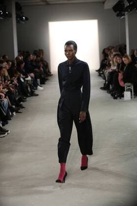 Michael Sonntag showcases 2017 Collections Michael Sonntag showcases its latest Autumn Winter 2017 Collections in the Kaufhaus Jandorf in the Brunnenstrasse in Berlin-Mitte during the Mercedes-Benz Fashion Week Berlin Autumn Winter 2017 Collections. The photo shows models with the Michael Sonntag collection on the catwalk.  SimonexKuhlmey