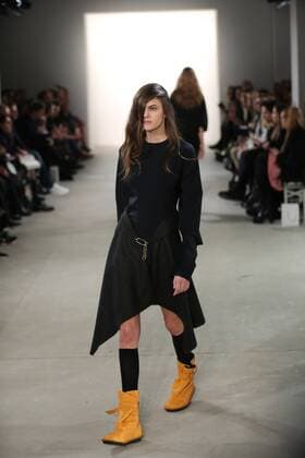 Bilder des Tages Michael Sonntag showcases 2017 Collections Michael Sonntag showcases its latest Autumn Winter 2017 Collections in the Kaufhaus Jandorf in the Brunnenstrasse in Berlin-Mitte during the Mercedes-Benz Fashion Week Berlin Autumn Winter 2017 Collections. The photo shows models with the Michael Sonntag collection on the catwalk.  SimonexKuhlmey
