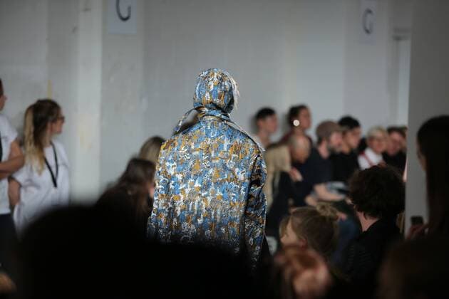 Michael Sonntag showcases 2017 Collections Michael Sonntag showcases its latest Autumn Winter 2017 Collections in the Kaufhaus Jandorf in the Brunnenstrasse in Berlin-Mitte during the Mercedes-Benz Fashion Week Berlin Autumn Winter 2017 Collections. The photo shows models with the Michael Sonntag collection on the catwalk.  SimonexKuhlmey
