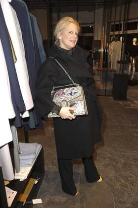 Barbara Schöneberger bei der Dawid Tomaszewski Fashion Show auf der Mercedes-Benz Fashion Week Berlin Autumn Winter 2017. Berlin, 19.01.2017 Foto:xS.xGabschx xFuturexImage