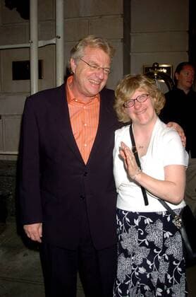 June 28, 2006, New York City. Jerry Springer and his daughter Katie pose for the photographers as they leave the Ritz Carlton. - ZUMAny6_ 20060629_zaf_ny6_004