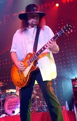 Jul 18, 2006; Raleigh, NC, USA; Guitarist GARY ROSSINGTON of the band Lynyrd Skynyrd performs live as there 2006 makes a stop at Alltel Pavilion located in Raleigh. Mandatory - ZUMAm78_ 20060718_sha_m78_639