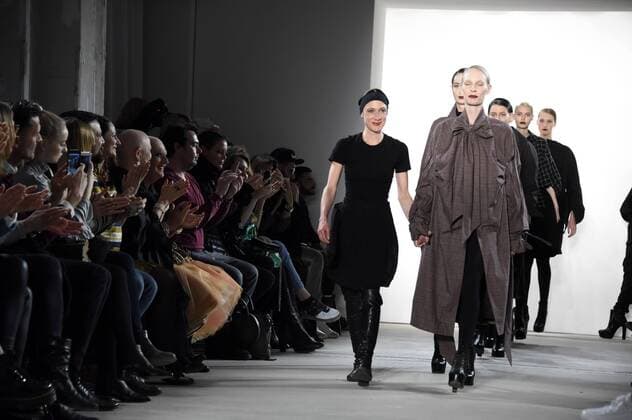 Isabel Vollrath mit ihren Models bei der I VR Isabel Vollrath Fashion Show auf der Mercedes-Benz Fashion Week Berlin Autumn Winter 2017. Berlin, 20.01.2017 Foto:xF.xKernx xFuturexImage