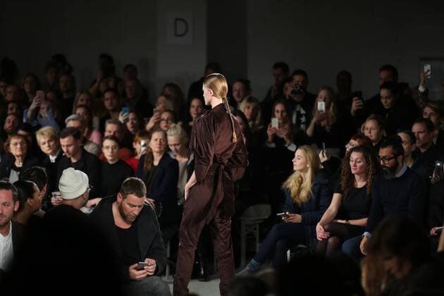 I VR Isabel Vollrath at the Fashion Week Berlin I VR Isabel Vollrath showcases its latest Autumn Winter 2017 Collections in the Kaufhaus Jandorf in the Brunnenstrasse in Berlin-Mitte during the Mercedes-Benz Fashion Week Berlin Autumn Winter 2017 Collections. The photo shows models with the I VR Isabel Vollrath collection on the catwalk.  SimonexKuhlmey