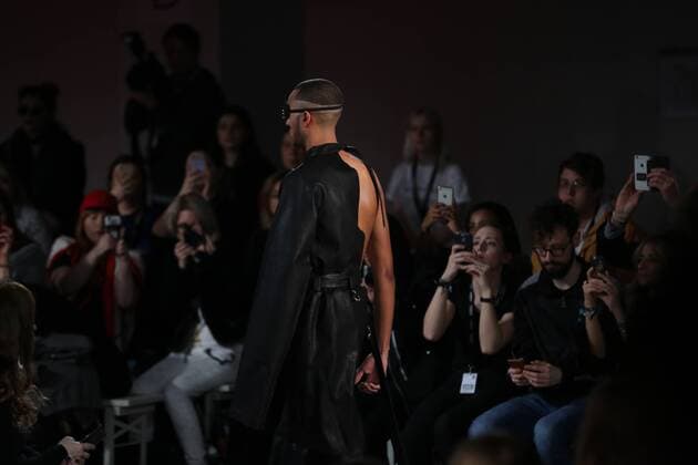 I VR Isabel Vollrath at the Fashion Week Berlin Depression showcases its latest Autumn Winter 2017 Collections in the Kaufhaus Jandorf in the Brunnenstrasse in Berlin-Mitte during the Mercedes-Benz Fashion Week Berlin Autumn Winter 2017 Collections. The photo shows models with the Depression collection on the catwalk.  SimonexKuhlmey
