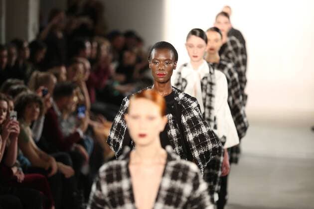 I VR Isabel Vollrath at the Fashion Week Berlin I VR Isabel Vollrath showcases its latest Autumn Winter 2017 Collections in the Kaufhaus Jandorf in the Brunnenstrasse in Berlin-Mitte during the Mercedes-Benz Fashion Week Berlin Autumn Winter 2017 Collections. The photo shows models with the I VR Isabel Vollrath collection on the catwalk.  SimonexKuhlmey