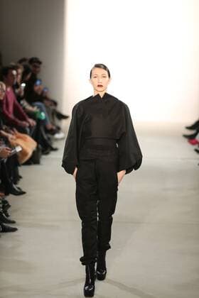 I VR Isabel Vollrath at the Fashion Week Berlin I VR Isabel Vollrath showcases its latest Autumn Winter 2017 Collections in the Kaufhaus Jandorf in the Brunnenstrasse in Berlin-Mitte during the Mercedes-Benz Fashion Week Berlin Autumn Winter 2017 Collections. The photo shows models with the I VR Isabel Vollrath collection on the catwalk.  SimonexKuhlmey