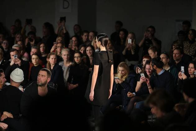 I VR Isabel Vollrath at the Fashion Week Berlin I VR Isabel Vollrath showcases its latest Autumn Winter 2017 Collections in the Kaufhaus Jandorf in the Brunnenstrasse in Berlin-Mitte during the Mercedes-Benz Fashion Week Berlin Autumn Winter 2017 Collections. The photo shows models with the I VR Isabel Vollrath collection on the catwalk.  SimonexKuhlmey