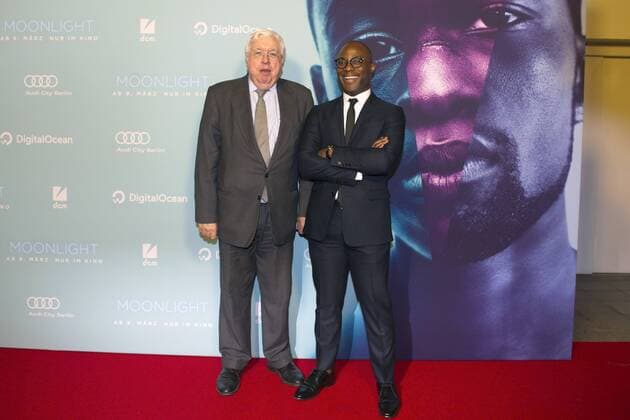 John C. Kornblum und Barry Jenkins bei der Filmpremiere des Kinofilms Moonlight im Filmtheater am Friedrichshain. Berlin, 17.01.2017 Foto:xC.xBehringx xFuturexImage