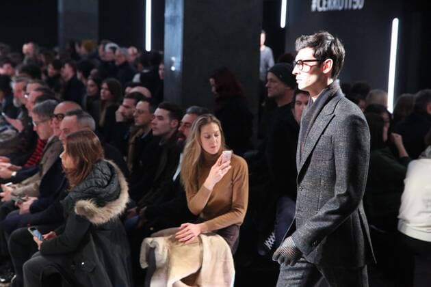 Paris Fashion Week, Modenschau Cerruti - Paris, Frankreich - 20 01 2017 stephanechemin panoramic 