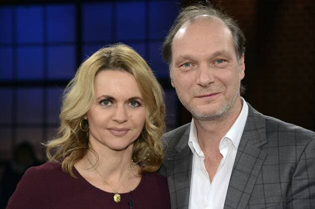 Christine Sommer mit Lebensgefährte Martin Brambach bei der Aufzeichnung der WDR-Talkshow Kölner Treff im WDR Studio BS 2. Köln, 20.01.2017 Foto:xJ.xKrickx xFuturexImage