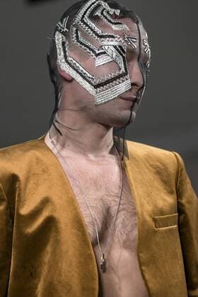 January 20, 2017 - Berlin, Germany - A model runs the runway at the Sadak Show during the Mercedes-Benz Fashion Week Berlin A W 2017 at Kaufhaus Jandorf in Berlin, Germany on January 20, 2017. Berlin Germany  - ZUMAn230 20170120_zaa_n230_106