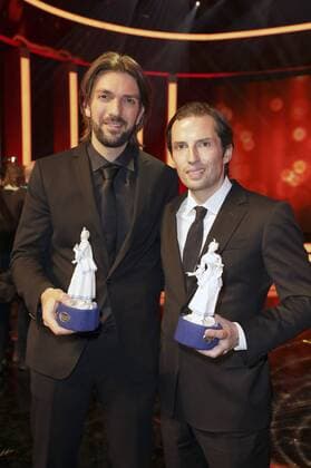 Max Wiedemann und Quirin Berg bei der Verleihung des 38. Bayerischen Filmpreises 2016 im Prinzregententheater. München, 20.01.2017 Foto:xS.xGabschx xFuturexImage