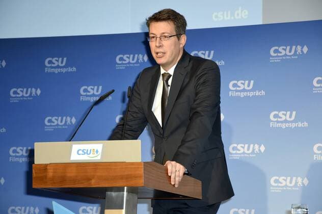 Markus Blume beim CSU-Filmgespräch Filmpolitik 2017-2021: Positionierung im Bundestagswahljahr zum Auftakt Münchner Filmwoche 2017 im Haus der Bayerischen Wirtschaft. München, 21.01.2017 Foto:xP.xSchönbergerx xFuturexImage