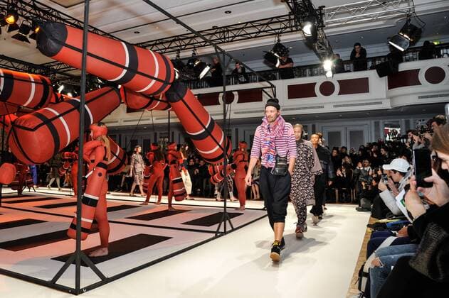 France: Henrik Vibskon show at Paris FW Models walk the catwalk during Henrik Vibskov show at Paris Men s Fashion Week Fall Winter 2017 18  GaetanoxPiazzolla