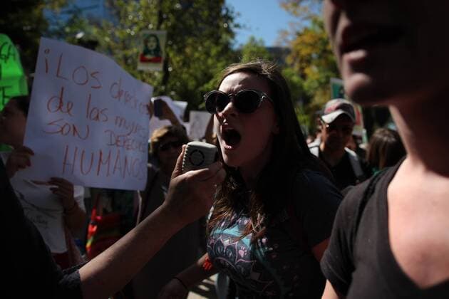 January 21, 2017 - Mexico City, Mexico - After Donald Trump Inaguration thousands of woman demonstrate in solidarity against misogyny outside U.S embassy in Mexico City, Jan, 21, 2017. Mexico City Mexico  - ZUMAn230 20170121_zaa_n230_674