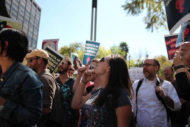 January 21, 2017 - Mexico City, Mexico - After Donald Trump Inaguration thousands of woman demonstrate in solidarity against misogyny outside U.S embassy in Mexico City, Jan, 21, 2017. Mexico City Mexico  - ZUMAn230 20170121_zaa_n230_670
