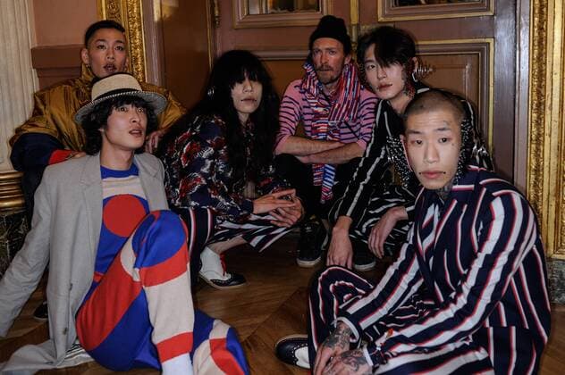 France: Henrik Vibskon show at Paris FW Models and Henrik Vibskov are seen on backstage of Henrik Vibskov show during Paris Men s Fashion Week Fall Winter 2017 18  GaetanoxPiazzolla
