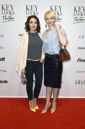 Nadine Warmuth und Susann Atwell bei der Key Looks The Show by Peek & Cloppenburg auf der Mercedes-Benz Fashion Week Berlin Autumn Winter 2017. Berlin, 21.01.2017 Foto:xF.xKernx xFuturexImage