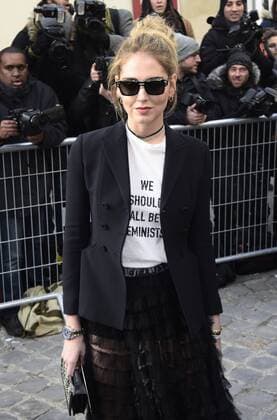 Chiara Ferragni MODE : Fashion Week - Dior - 23 01 2017 FedericoPestellini Panoramic 