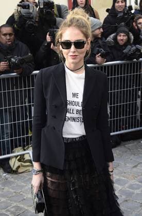 214983 Federico Pestellini Panoramic Starface 2017-01-23 Paris France Paris Fashion week. Defile Haute Couture Printemps ete 2017. People lors du defile Christian Dior Chiara Ferragni Paris Fashion week. Defile Haute Couture Spring Summer 2017. People during the defile Christian Dior. Ferragni, Chiara  Copyright: xFedericoxPestellini Panoramicx STAR_214983_043