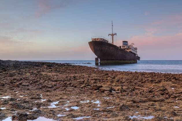 Shipwreck Temple Hall, Arrecife, Lanzarote, Canary Islands, Spain