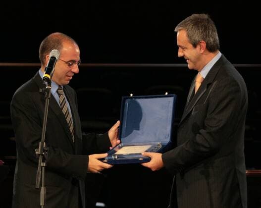 Oct 21, 2006; Rome, Italy; GIUSEPPE TORNATORE wins Award for the Premiere section at the Rome Film FestivaI. Mandatory - ZUMAi15_ 20061021_sha_i15_363