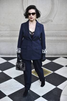 214987 Valentin Paoli Starface 2017-01-23 Paris France Paris Fashion Week 2017. Defile Dior. People. Photocall. Jagger, Bianca  Copyright: xValentinxPaolix xStarfacex STAR_214987_040