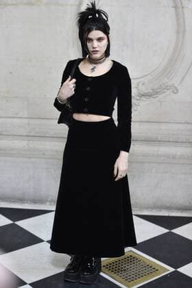 214987 Valentin Paoli Starface 2017-01-23 Paris France Paris Fashion Week 2017. Defile Dior. People. Photocall. Sokolinski, Stéphanie ( SoKo )  Copyright: xValentinxPaolix xStarfacex STAR_214987_041