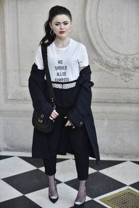 214987 Valentin Paoli Starface 2017-01-23 Paris France Paris Fashion Week 2017. Defile Dior. People. Photocall. Bazan, Kristina  Copyright: xValentinxPaolix xStarfacex STAR_214987_064